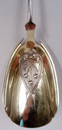  Wood Hughes Wood Hughes New York Medallion Coin Silver Scoop Spoon - 4147651