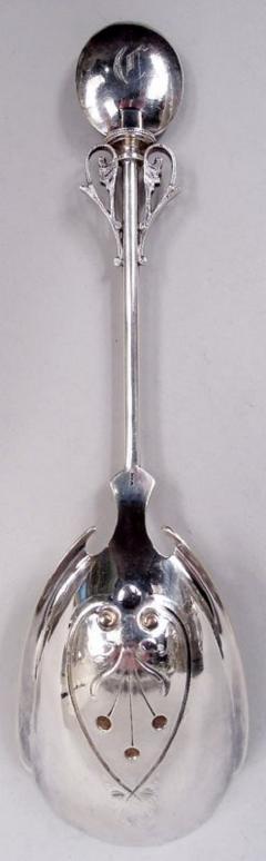  Wood Hughes Wood Hughes New York Medallion Coin Silver Scoop Spoon - 4147652