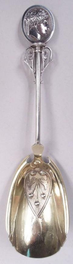  Wood Hughes Wood Hughes New York Medallion Coin Silver Scoop Spoon - 4147654