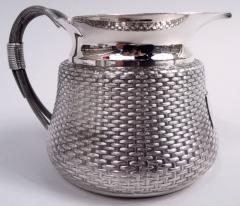  Wood Hughes Wood Hughes Victorian Classical Trompe lOeil Basket Creamer Sugar - 4097449