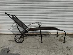  Woodard Furniture Co Woodard Style Wrought Iron Patio Chaise Lounge - 4438148