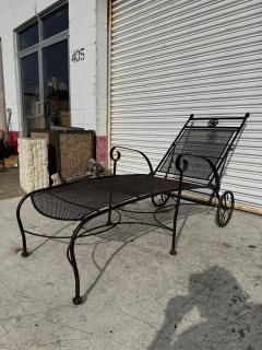  Woodard Furniture Co Woodard Style Wrought Iron Patio Chaise Lounge - 4438154