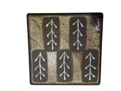  Woodland Furniture 17 MID CENTURY ENAMELED METAL TILES COASTERS BY WOODLAND - 4494493