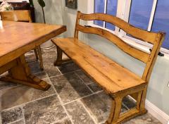  Woodland Furniture Woodland Furniture French Country Trestle Dining Table Banquette Bench Chairs - 1784379