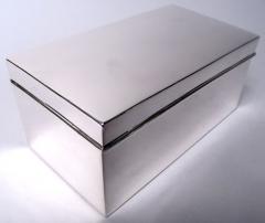  Woods Chatellier American Modern Sterling Silver Box C 1920 - 4084323