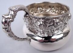  Woodside Silver Co Antique American Victorian Sterling Silver Rosebud Baby Cup - 4542968