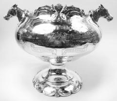  Woodside Sterling Co Antique Edwardian Trophy with New Jersey Road Horse Racing Association - 3771958