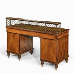  Wright and Mansfield An olivewood pedestal desk attributed to Wright and Mansfield - 2636751