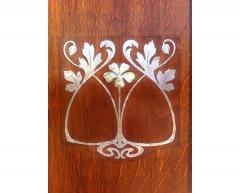  Wylie Lochhead Wylie Lochhead Arts Crafts Oak Three Piece Bedroom Suite with Pewter Inlays - 4191507