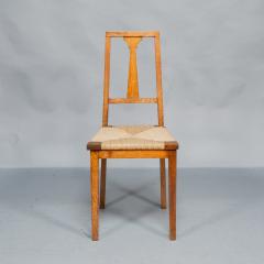  Wylie Lochhead Wylie Lochhead Pair of Arts Crafts Oak Side Chairs - 4191545