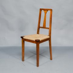  Wylie Lochhead Wylie Lochhead Pair of Arts Crafts Oak Side Chairs - 4191546