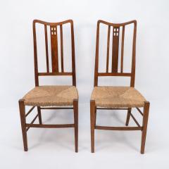  Wylie Lochhead Wylie Lochhead attributed A Pair of Rush Seated Side or Bedroom Chairs - 4192310