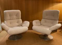  Xavier Feal Pair of High Slipper Chairs France 1970s - 2007292