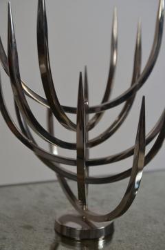  Xavier Feal Rare Polished Stainless Steel Candle Tree by Xavier Feal - 1079225