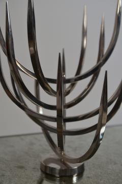  Xavier Feal Rare Polished Stainless Steel Candle Tree by Xavier Feal - 960431