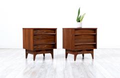  Young Manufacturing Company Mid Century Modern Curved Front Night Stands by Young Furniture Co  - 3348573