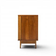  Young Manufacturing Company Young Manufacturing Mid Century Curved Walnut Credenza and Hutch - 4656462