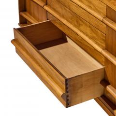  Young Manufacturing Company Young Manufacturing Mid Century Curved Walnut Credenza and Hutch - 4656466