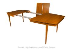  Young Manufacturing Company Young Manufacturing Mid Century Extending Walnut Dining Table - 3090757