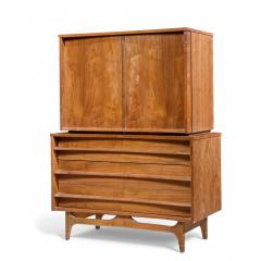  Young Manufacturing Company Young Manufacturing Mid Century Highboy Dresser - 4436292