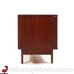  Young Manufacturing Company Young Manufacturing Mid Century Walnut Curved Credenza - 3692336