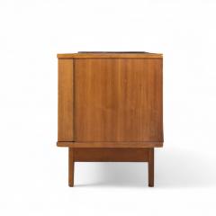  Young Manufacturing Company Young Manufacturing Mid Century Walnut Curved Credenza and Hutch - 4358512