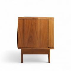  Young Manufacturing Company Young Manufacturing Mid Century Walnut Curved Credenza and Hutch - 4358513