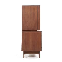  Young Manufacturing Company Young Manufacturing Mid Century Walnut Curved Front Highboy Dresser - 3864843