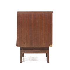  Young Manufacturing Company Young Manufacturing Mid Century Walnut Curved Front Nightstands - 3864138