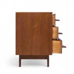  Young Manufacturing Company Young Manufacturing Mid Century Walnut Curved Lowboy Dresser - 4237354