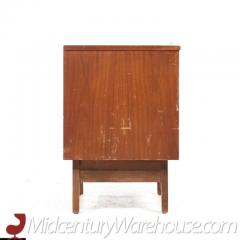  Young Manufacturing Company Young Manufacturing Mid Century Walnut Curved Nightstands Pair - 3392907