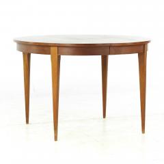  Young Manufacturing Company Young Manufacturing Mid Century Walnut Dining Table with 2 Leaves - 3691304