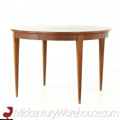  Young Manufacturing Company Young Manufacturing Mid Century Walnut Dining Table with 2 Leaves - 3691306