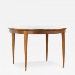  Young Manufacturing Company Young Manufacturing Mid Century Walnut Dining Table with 2 Leaves - 3710260