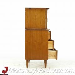  Young Manufacturing Company Young Manufacturing Mid Century Walnut Highboy Dresser - 3688573