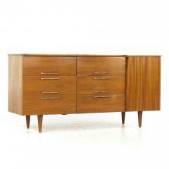  Young Manufacturing Company Young Manufacturing Mid Century Walnut Lowboy Dresser - 3688310