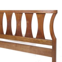  Young Manufacturing Company Young Manufacturing Mid Century Walnut Queen Headboard - 3837432