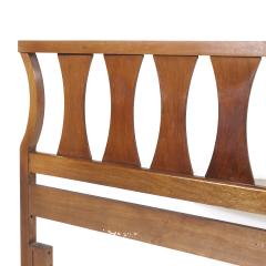  Young Manufacturing Company Young Manufacturing Mid Century Walnut Queen Headboard - 3837433