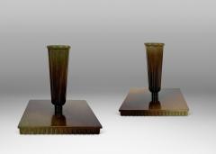  Ystad Brons Pair of Candleholders by Ystad Brons - 4637973