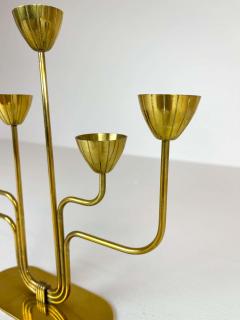  Ystad Metall Midcentury Candelabra Brass Ystad Metall Sweden Gunnar Ander 1960s - 2477869