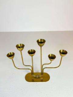  Ystad Metall Midcentury Candelabra Brass Ystad Metall Sweden Gunnar Ander 1960s - 2477870