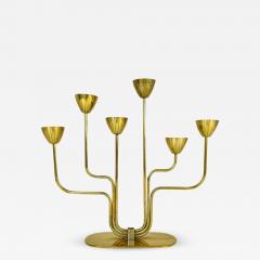  Ystad Metall Midcentury Candelabra Brass Ystad Metall Sweden Gunnar Ander 1960s - 2482489