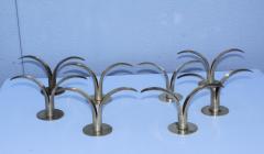  Ystad Metall Set of Eight Swedish Brass Candleholders By Ystad Metall - 870717