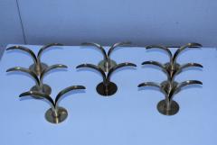  Ystad Metall Set of Eight Swedish Brass Candleholders By Ystad Metall - 870718