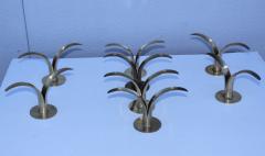  Ystad Metall Set of Eight Swedish Brass Candleholders By Ystad Metall - 870721