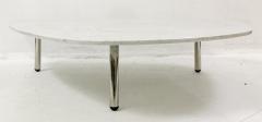 Zanotta Mid Century White Marble Tripod Coffee Table by Zanotta - 2421984