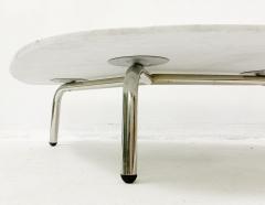  Zanotta Mid Century White Marble Tripod Coffee Table by Zanotta - 2421985