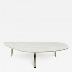  Zanotta Mid Century White Marble Tripod Coffee Table by Zanotta - 2425080
