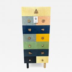  Zanotta Signed Zanotta Genesio Chest of Drawers in Veneered Wood by Alik Cavaliere - 4267271