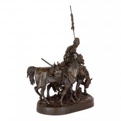  Zaporozhian Cossack After Battle Russian patinated bronze sculpture - 4283716